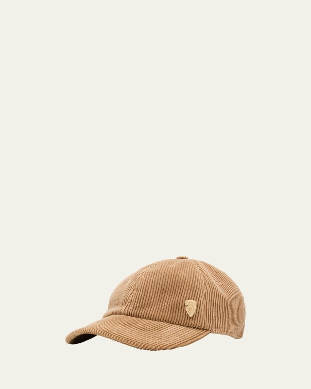 Corduroy Baseball Cap W/ Logo Crest